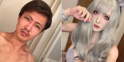 变装前是180大叔！伪娘穿渔网丝袜G杯背心，直男错乱：差点被掰弯-3.jpg