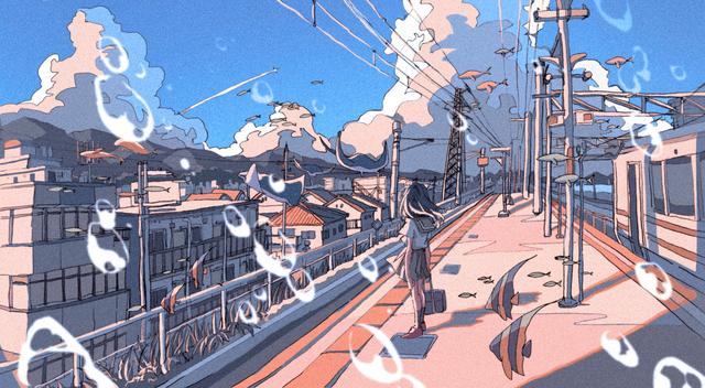 来自于日本插画师的一组画风个性的作品！色彩艳丽很有视觉冲击力-4.jpg