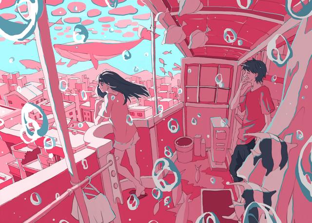 来自于日本插画师的一组画风个性的作品！色彩艳丽很有视觉冲击力-19.jpg