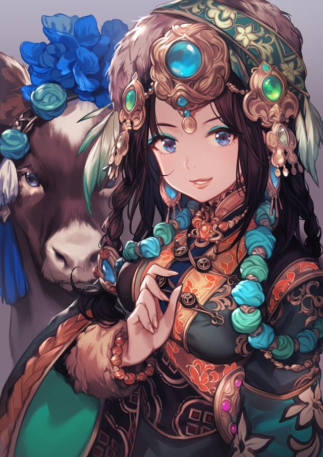 来自日本插画师的一组非常漂亮的人物插画作品！造型可爱画面华丽-10.jpg