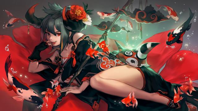 来自日本插画师的一组非常漂亮的人物插画作品！造型可爱画面华丽-16.jpg