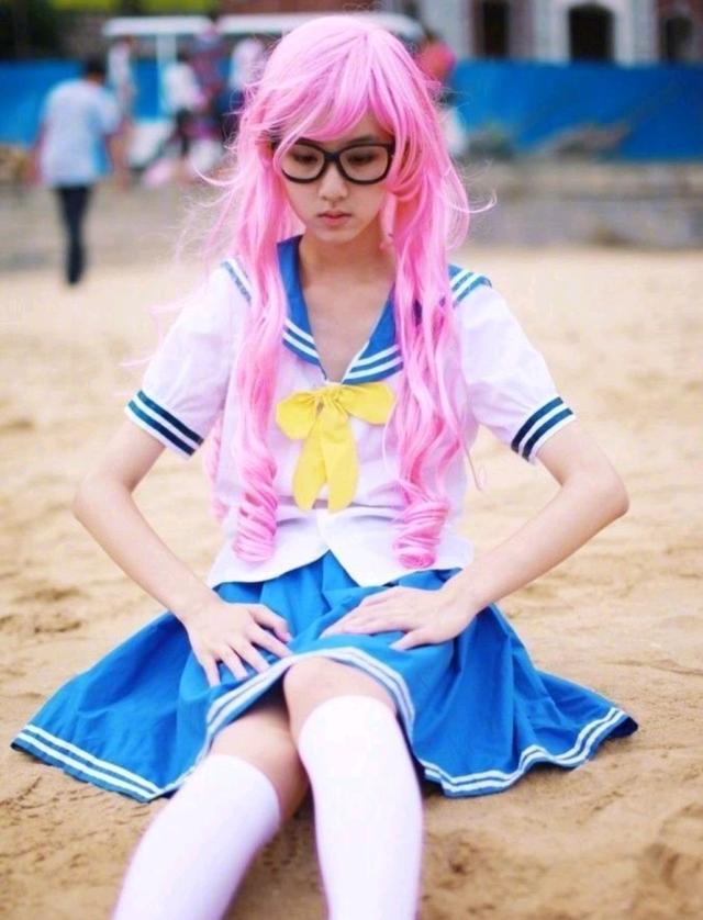 陈都灵是骨灰级二次元？COS阎魔爱很可爱，篮球服赤木晴子好水灵-2.jpg
