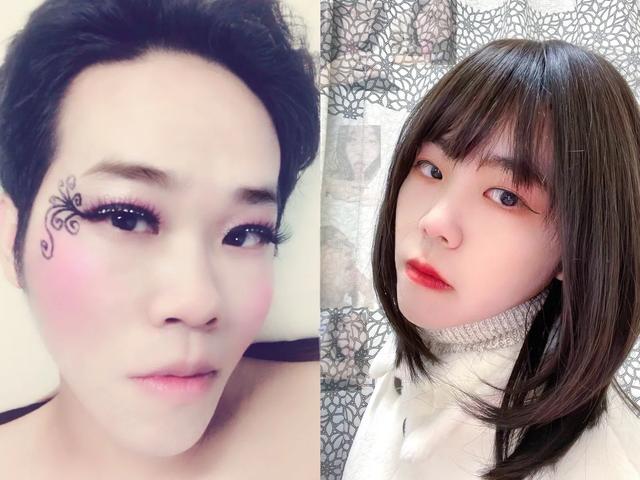 李丰男扮女装化妆自拍，妆容精致美美的-5.jpg