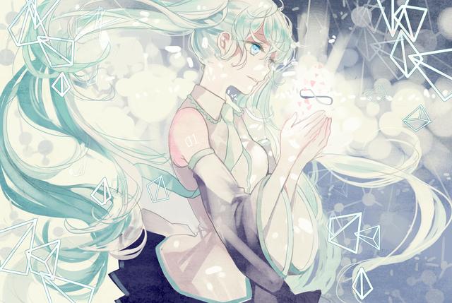 一组非常漂亮的初音未来同人插画作品欣赏！造型美型画风相当唯美-1.jpg