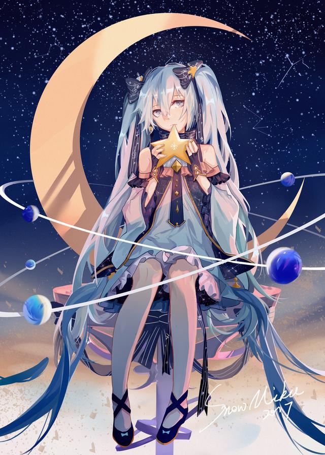 一组非常漂亮的初音未来同人插画作品欣赏！造型美型画风相当唯美-9.jpg