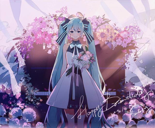 一组非常漂亮的初音未来同人插画作品欣赏！造型美型画风相当唯美-10.jpg