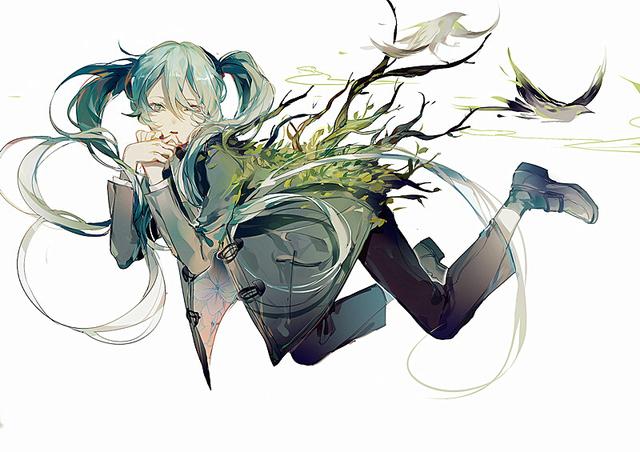 一组非常漂亮的初音未来同人插画作品欣赏！造型美型画风相当唯美-15.jpg