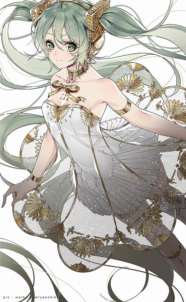 一组非常漂亮的初音未来同人插画作品欣赏！造型美型画风相当唯美-19.jpg