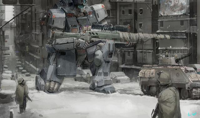 一组相当帅气的机甲类插画作品欣赏！充满着钢铁机械特有的美感-10.jpg