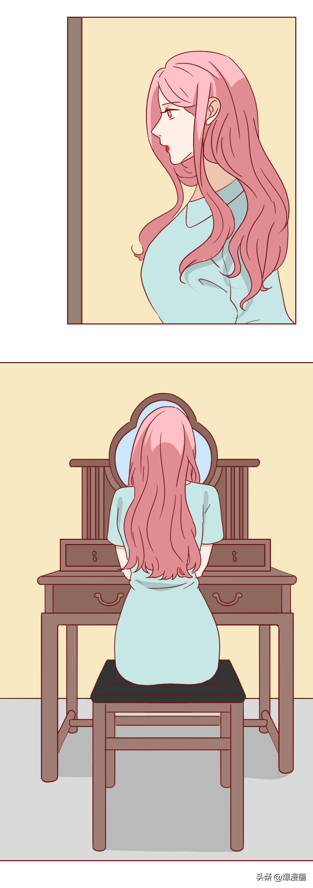 他的床上躺着一个会融化的女人，人性漫画陶泥-15.jpg