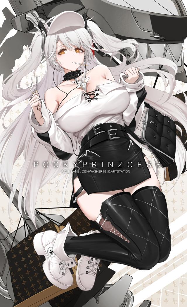 二次元碧蓝航线欧根亲王壁纸图包原画插画素材图合集-8.jpg