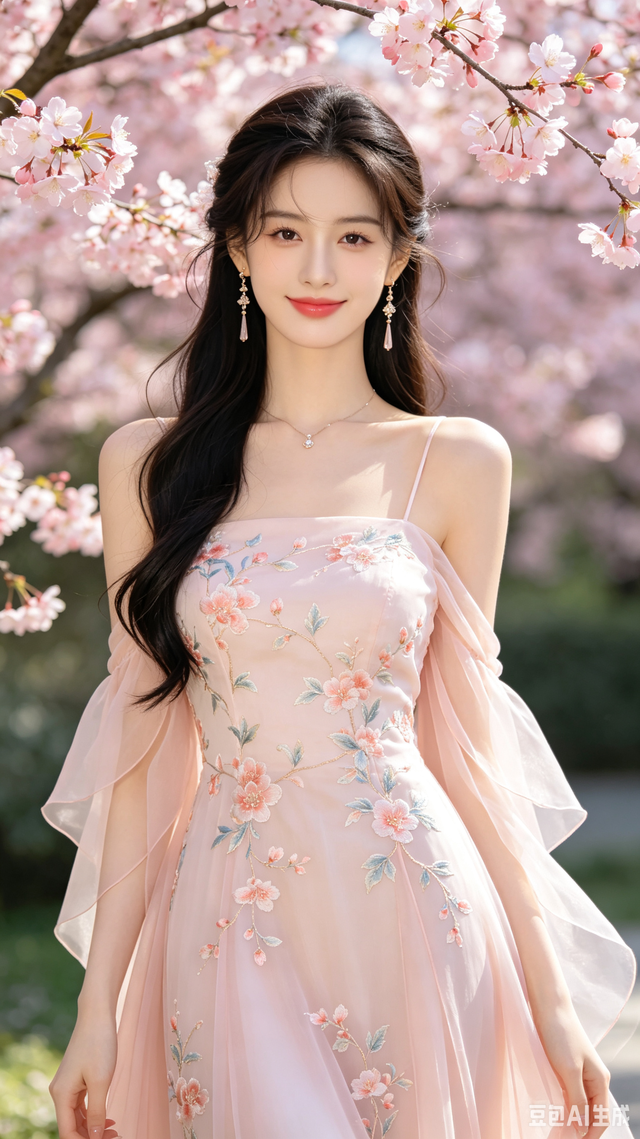 刺绣长裙衬烂漫海棠，身姿温婉灵动，满是温婉甜柔古韵风情-8.jpg