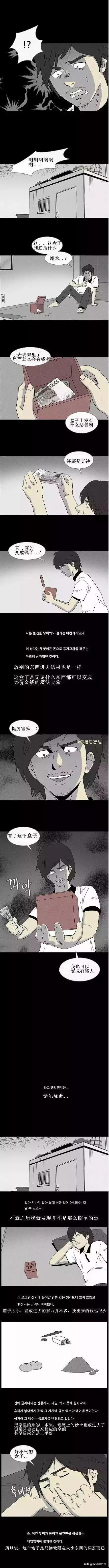 漫画《养盒子》，吞噬物体吐出金钱的盒子-2.jpg